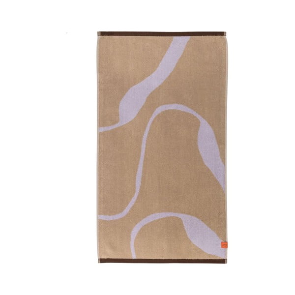 Ručnik od organskog pamuka u boji lavande/svjetlo smeđi 70x133 cm Nova Arte – Mette Ditmer Denmark