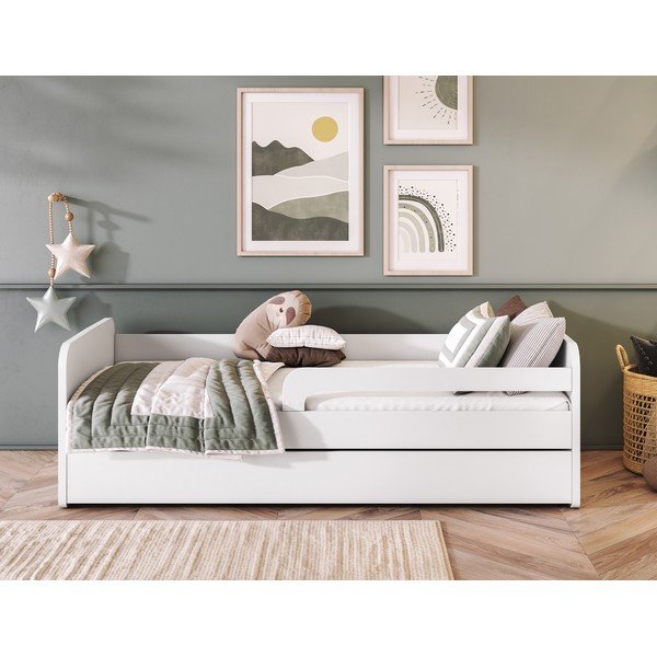 Bijeli dječji krevet s madracem/s podnicom 80x160 cm Duuli – ELTAP-image-4