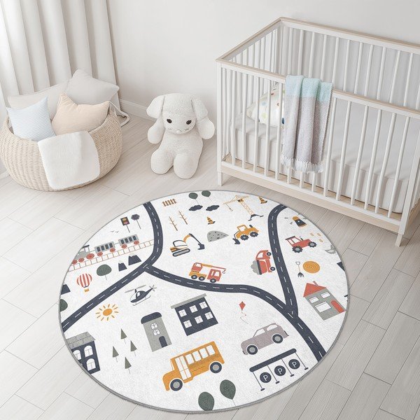 Periv dječji tepih za igru ø150 cm World Around Me – Mila Home-image-3