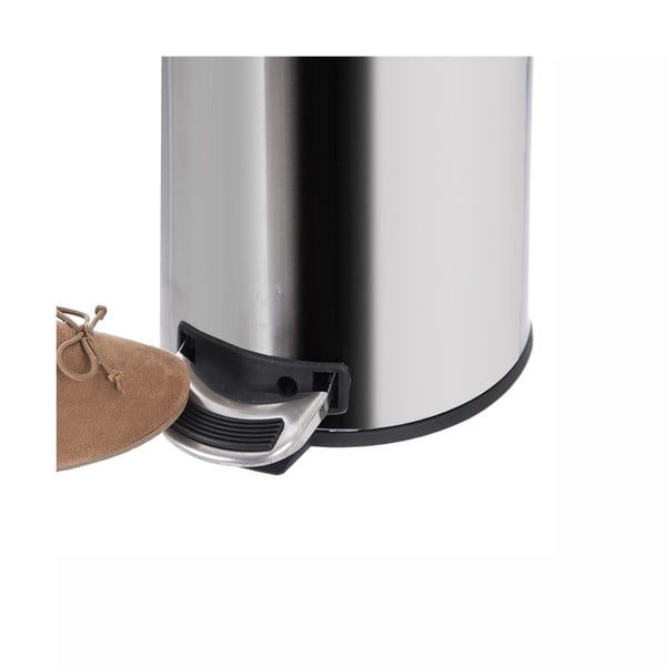 Kanta za smeće od nehrđajućeg čelika s pedalom u sjajno srebrnoj boji 3 l – Orion-image-2