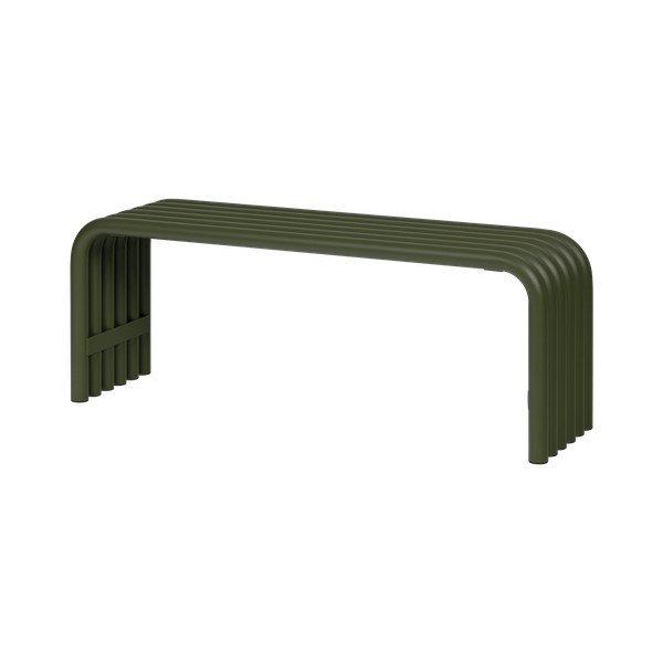 Zelena metalna vrtna klupa Nokk – noo.ma