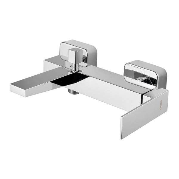 Zidna slavina za kadu u sjajno srebrnoj boji (s 2 izlaza) Latus – Sapho