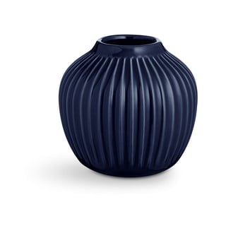 Tamnoplava vaza od kamenine Kähler Design Hammershoi, visina 12,5 cm