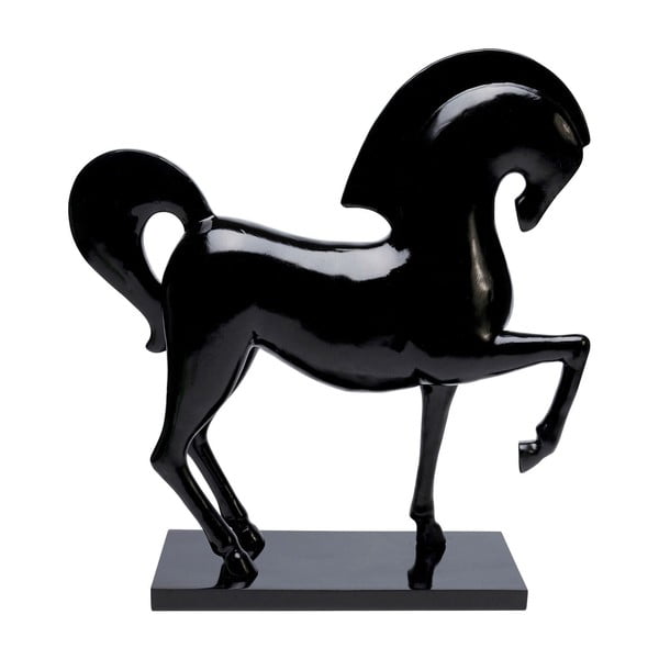 Crna skulptura konj Kare Design Proud Horse