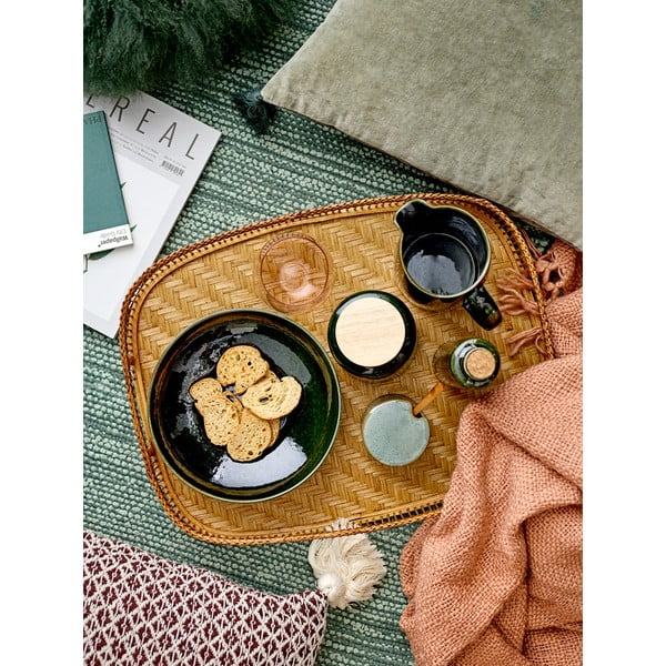 Zelena posuda od kamenine sa žlicom Bloomingville Pixie-image-1