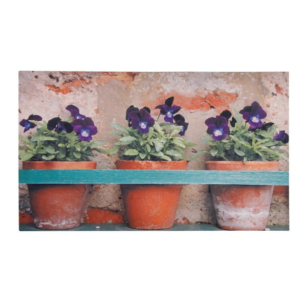 Esschert Design Violets prostirka od lijevanog željeza, 75,2 x 45,4 cm