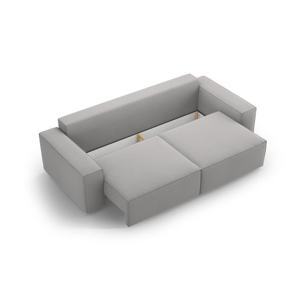 Svijetlo siva sklopiva sofa 247 cm Jodie – Micadoni Home-image-3