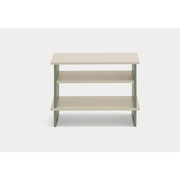 Zeleni/krem noćni ormarić s policama Inari – Teulat-image-2