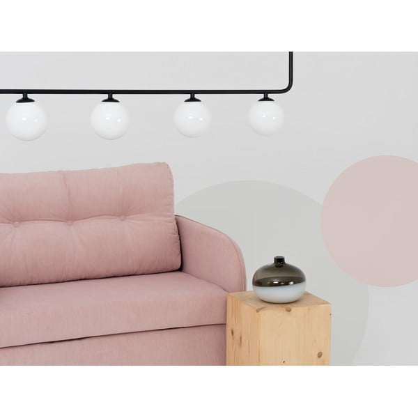 Crna visilica sa staklenim sjenilom 142x142 cm Catkin - CustomForm-image-2