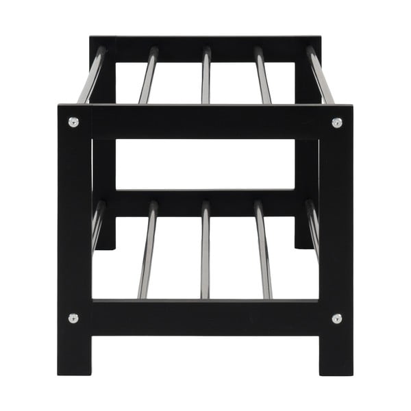 Crna polica za cipele od drveta topole Padova - House Nordic-image-3