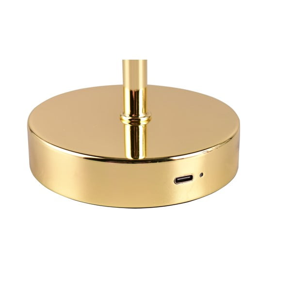 LED stolna lampa s mogućnosti zatamnjivanja u zlatnoj boji (visina 30 cm) Jeff – Reality-image-3