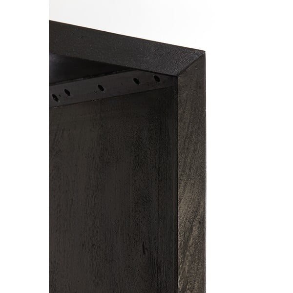 Crna biblioteka od masivnog drveta 95x190 cm Sondrio – Light & Living-image-3