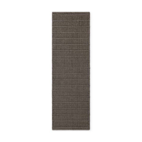 Tamno siva/tamno smeđa ručno rađena vunena staza 80x250 cm Camden Parker – Ted Baker-image-4