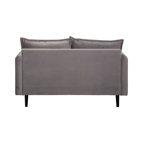 Siva baršunasta sofa 138 cm Juli – Ropez-image-4