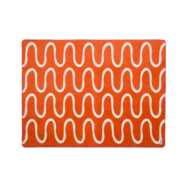 Narančasta deka 150x200 cm Swirl – noo.ma