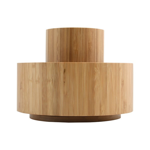 Kupaonski organizator od bambusa za kozmetiku/okretni u prirodnoj boji Isalys – MSV-image-3