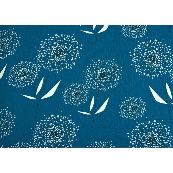 Plava krep posteljina za jedan krevet 140x200 cm Dandelions -image-1