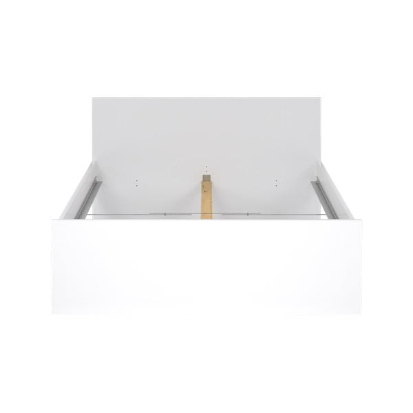 Bijeli bračni krevet od iverice bez podnice 140x200 cm Naia – Tvilum-image-3