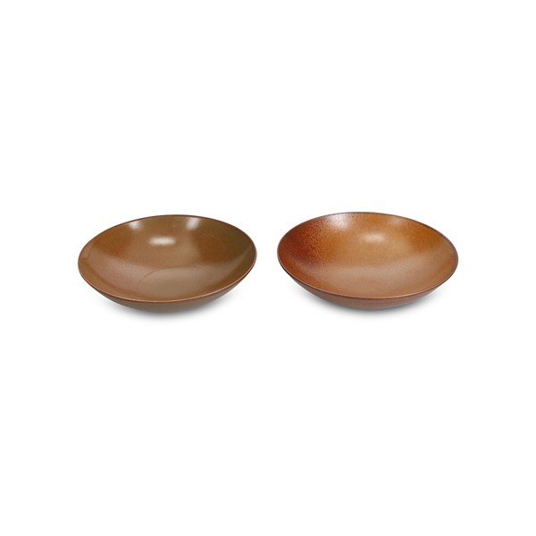 Smeđa porculanska zdjela ø 21 cm Ovio – BonBistro-image-3