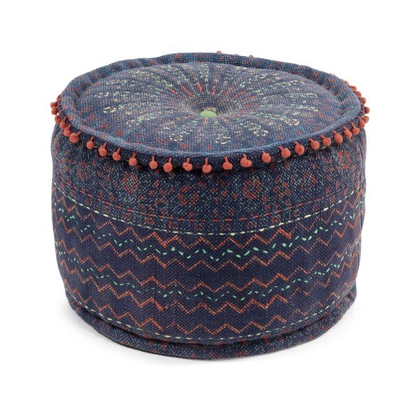 Tamnoplavi pouf La Forma Haakon, ø 45 cm