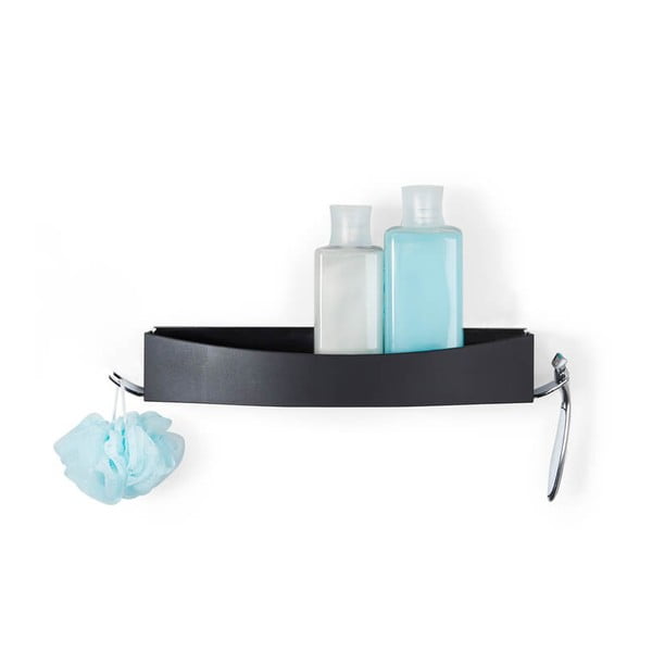 Crna polica Compactor Clever Flip Shower Shelf-image-4
