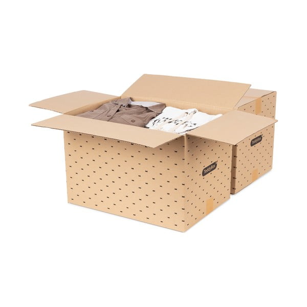Set od 2 bež kutije za pohranu Compactor Teddy, 42 x 30 cm-image-3
