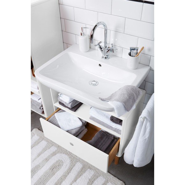 Bijeli ormarić za ispod umivaonika 66x45 cm Color Bath – Tom Tailor-image-1