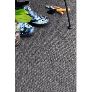 Sivi okrugli vanjski tepih ø 160 cm Vagabond™ - Narma