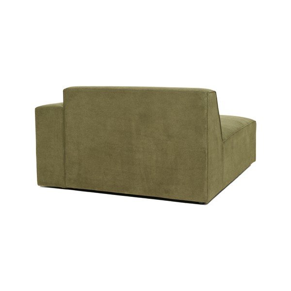 Kaki zeleni baršunasti element za kauč Scandic Sting, desni kut-image-3