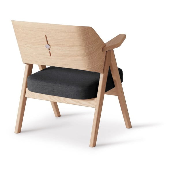 Tamno siva fotelja od hrastovine Findahl by Hammel Me Tube-image-3