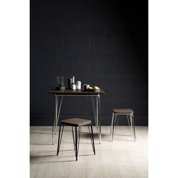 Blagovaonski stol od čvrstog brijesta ø 80 cm District – Premier Housewares-image-2