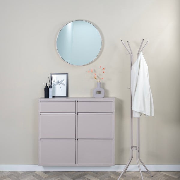 Smeđe-siva metalna vješalica ø 40x170 cm Jessy – Spinder Design-image-1