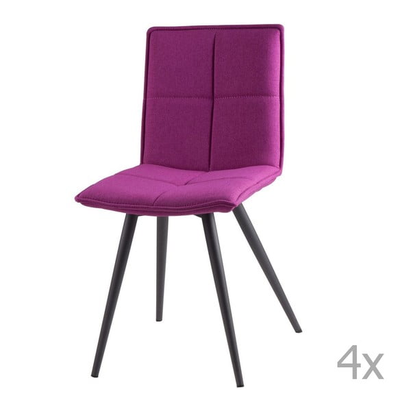 Set od 4 ružičaste blagovaonske stolice sømcasa Zoe