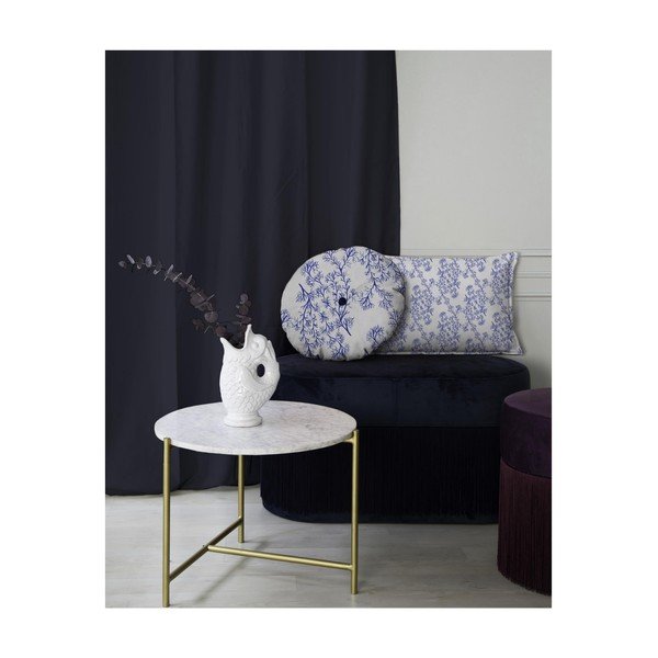 Okrugli ukrasni jastuk sa baršunastim navlakom Velvet Atelier Sea, ⌀ 45 cm-image-2