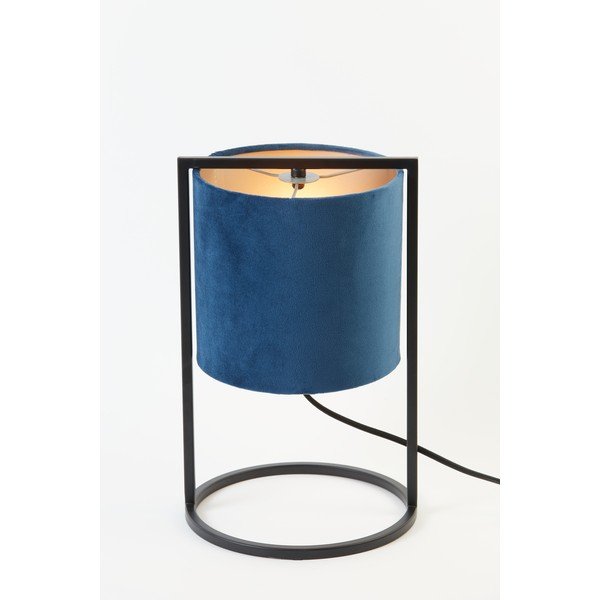 Crno-tamno plava stolna lampa (visina 35 cm) Santos - Light & Living-image-2