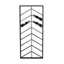 Crni zidni metalni držač za boce vina broj boca 16 kom 70x160x6 cm Malbeo – Light & Living