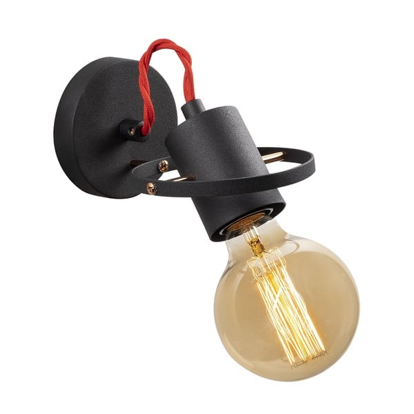 Crna zidna lampa Vaveyla – Opviq lights