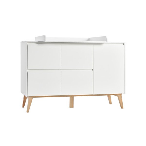 Bijela dječja komoda Pinio Swing, 148 x 92 cm-image-2