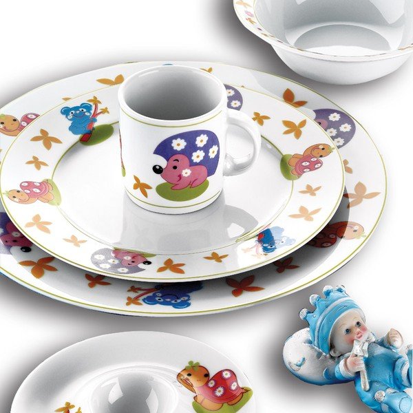 Dječji blagovaonski set Jež, 5 kom