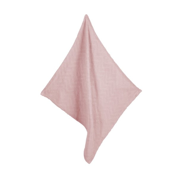 Ružičasta pletena deka za bebe od organskog pamuka 80x80 cm Lil Planet – Roba-image-4