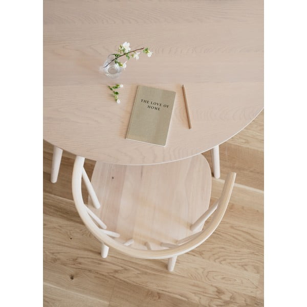 Okrugli blagovaonski stol s pločom u dekoru hrasta 115x115 cm Yumi - Rowico-image-2