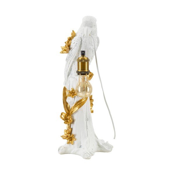 Bijela/u zlatnoj boji stolna lampa (visina 50,5 cm) Parrot – Mauro Ferretti-image-2