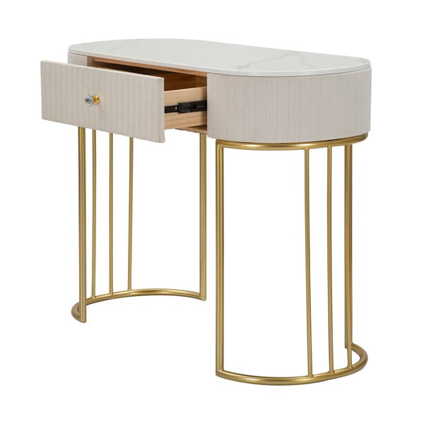 Bež konzolni stol 100x40 cm Montpellier - Mauro Ferretti-image-3