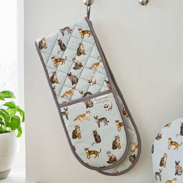 Blue Cotton Double Znati CookSmart ® znatiželjne mačke-image-1