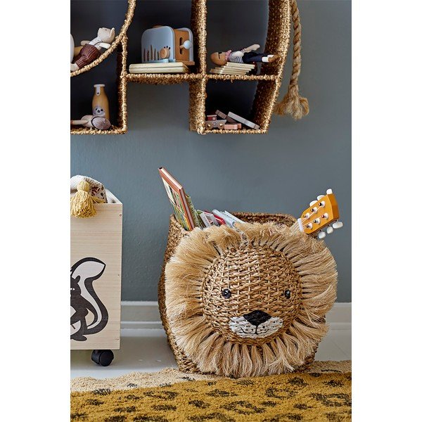 Pletena dječja kutija za pohranu u prirodnoj boji 52x32x36 cm Harrison – Bloomingville Mini-image-1