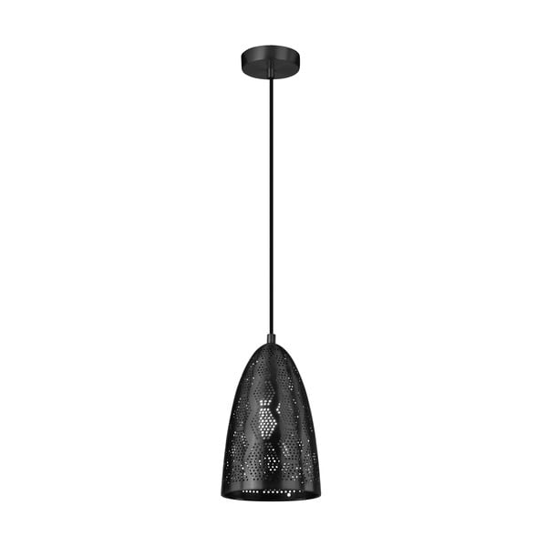 Crna viseća lampa s metalnim sjenilom ø 20 cm Bene - Candellux Lighting