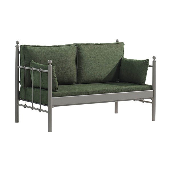 Zelena metalna vrtna sofa Lalas – Floriane Garden