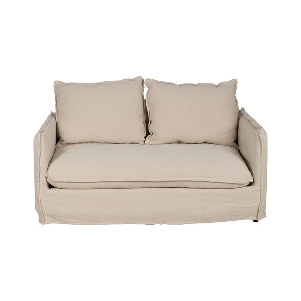 Krem lanena sofa 160 cm – Ixia