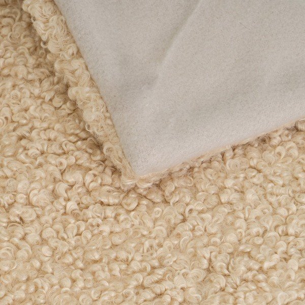 Bež deka od sherpa flisa 130x160 cm Sherpa – Casa Selección-image-1