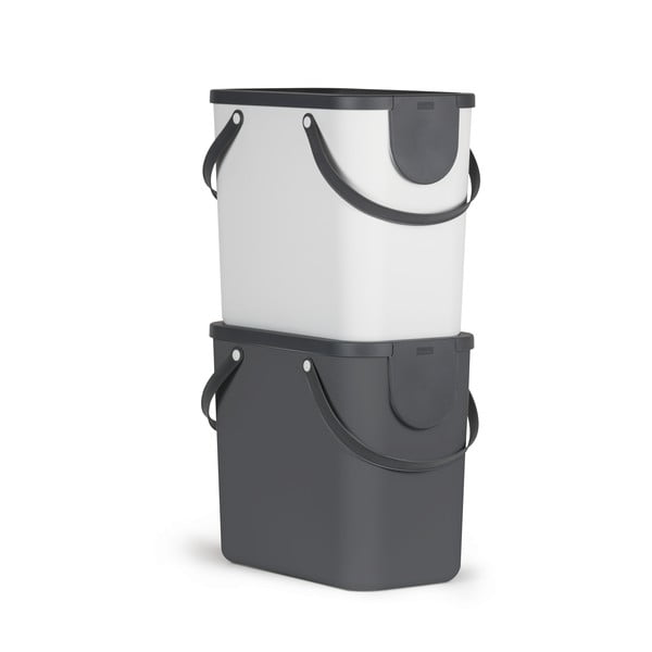 Kanta za sortirani otpad od reciklirane plastike 25 l Albula - Rotho-image-4